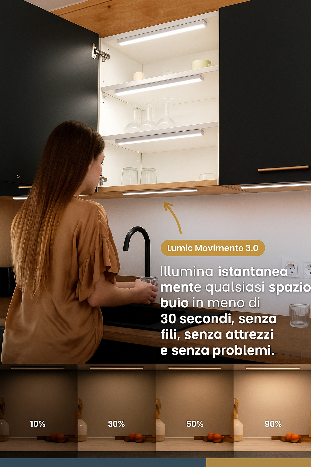 Luce Notturna Sensore Motion Ricaricabile™