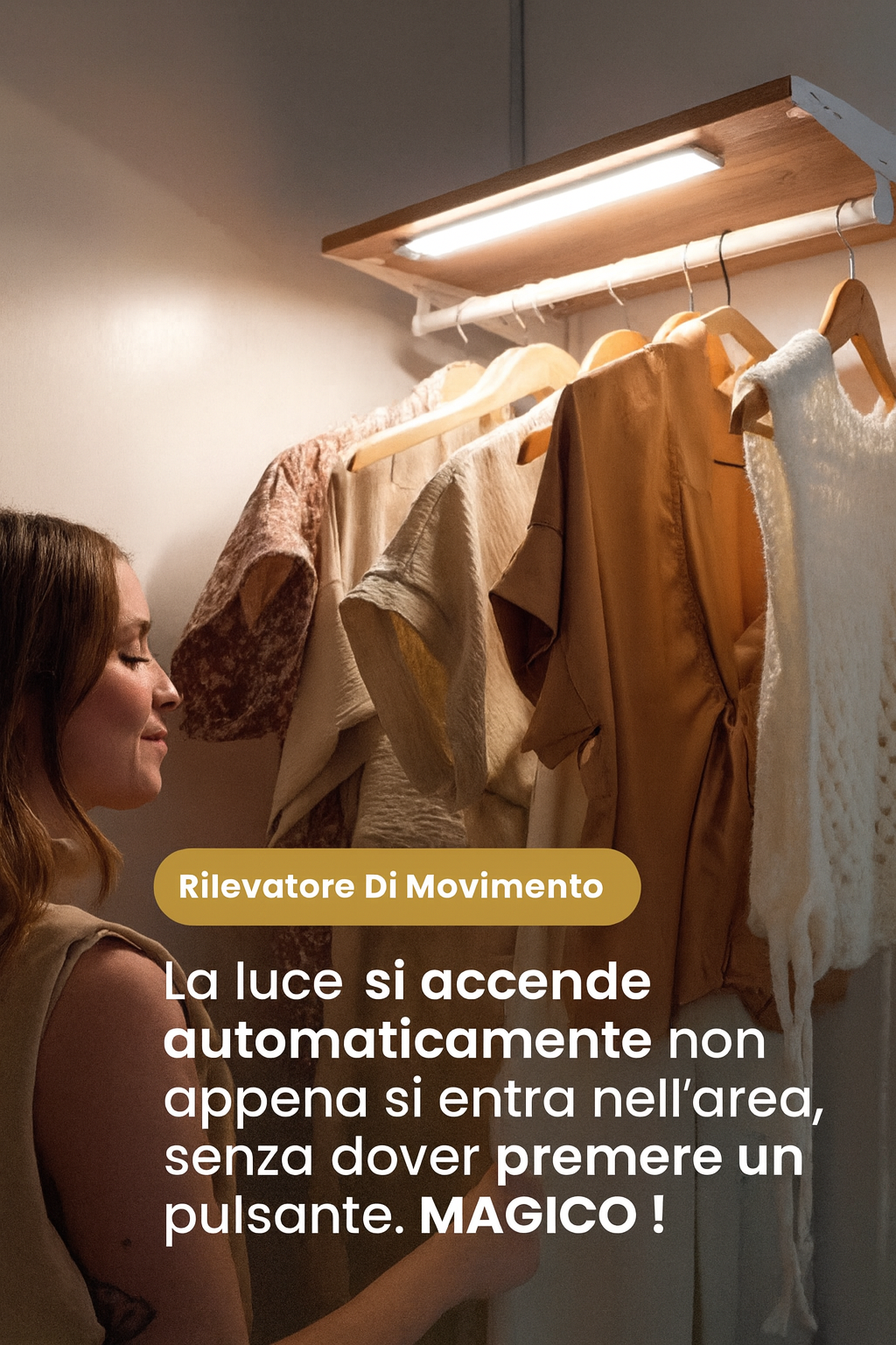 Luce Notturna Sensore Motion Ricaricabile™