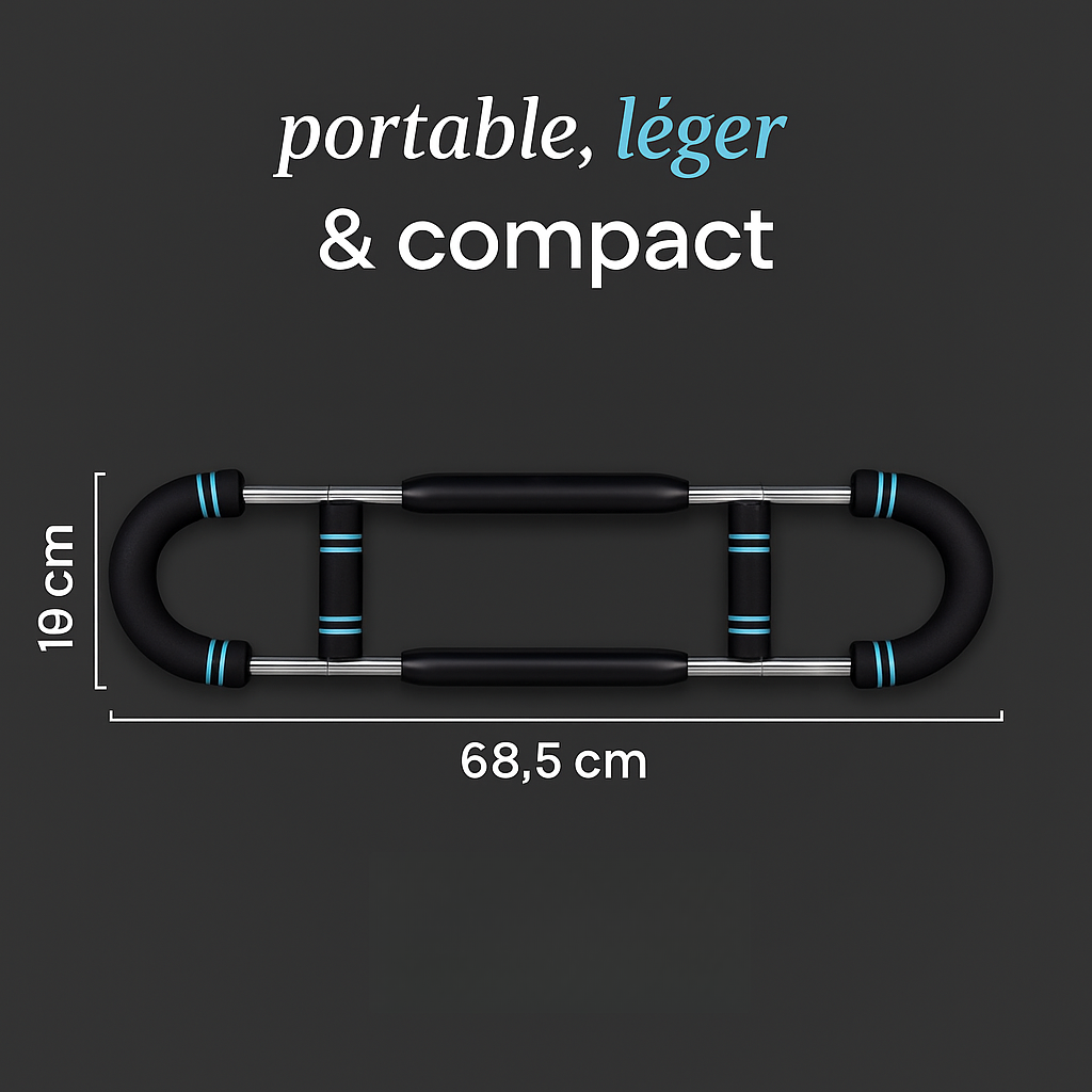 PowerTwist™ - Transformez vos bras et vos pectoraux avec jusqu’à 50 kg de résistance réglable