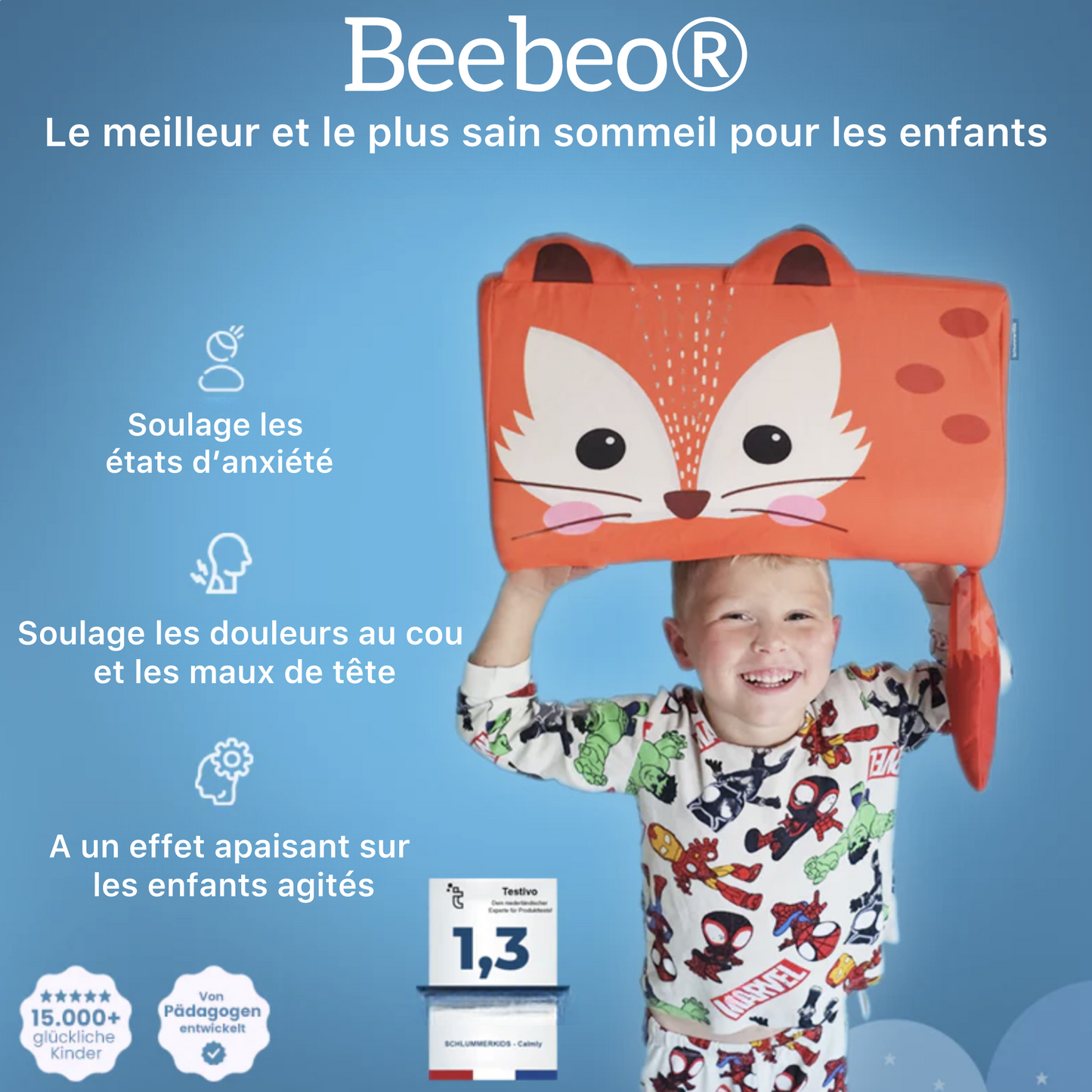BeoDoDo® – Le coussin pour enfants pour un sommeil meilleur et plus sain