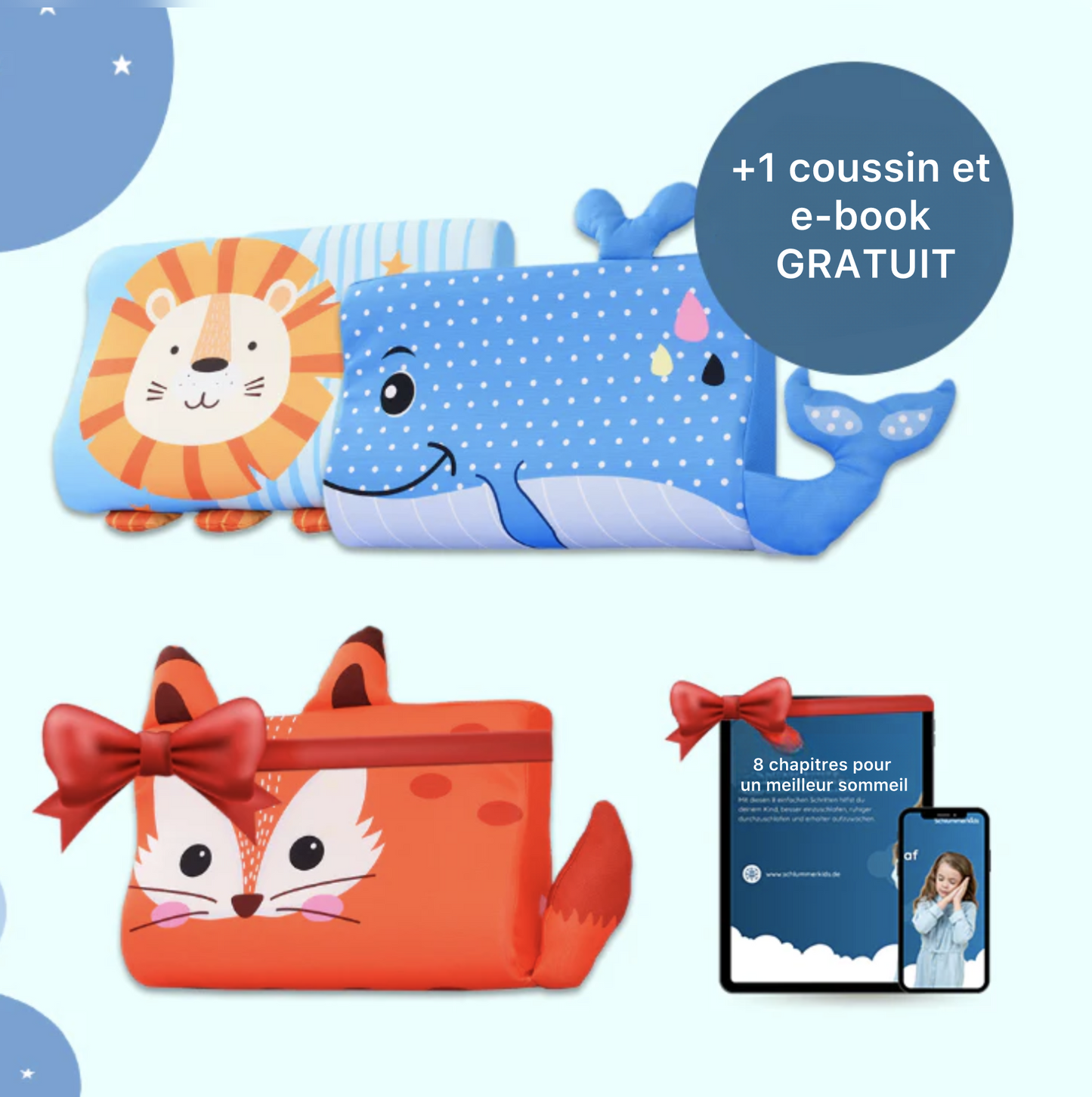 BeoDoDo® – Le coussin pour enfants pour un sommeil meilleur et plus sain