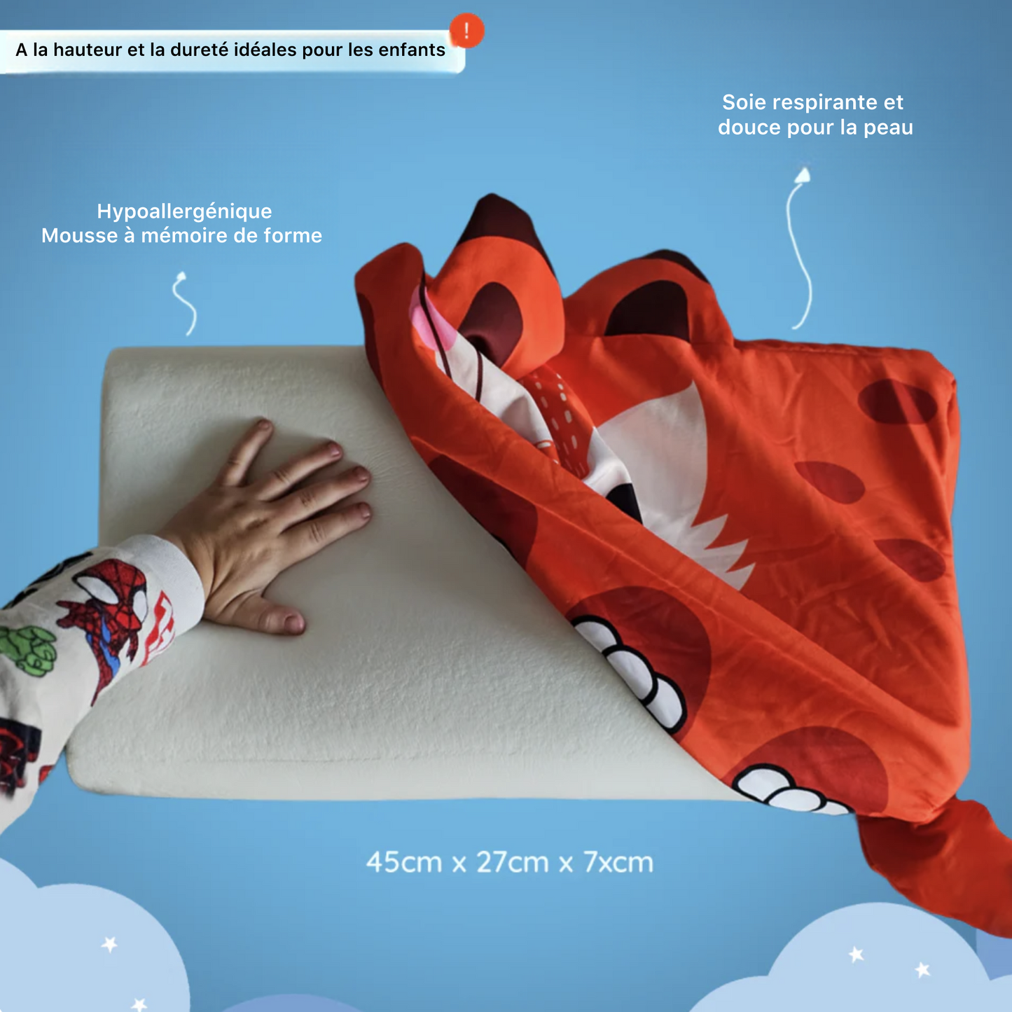 BeoDoDo® – Le coussin pour enfants pour un sommeil meilleur et plus sain