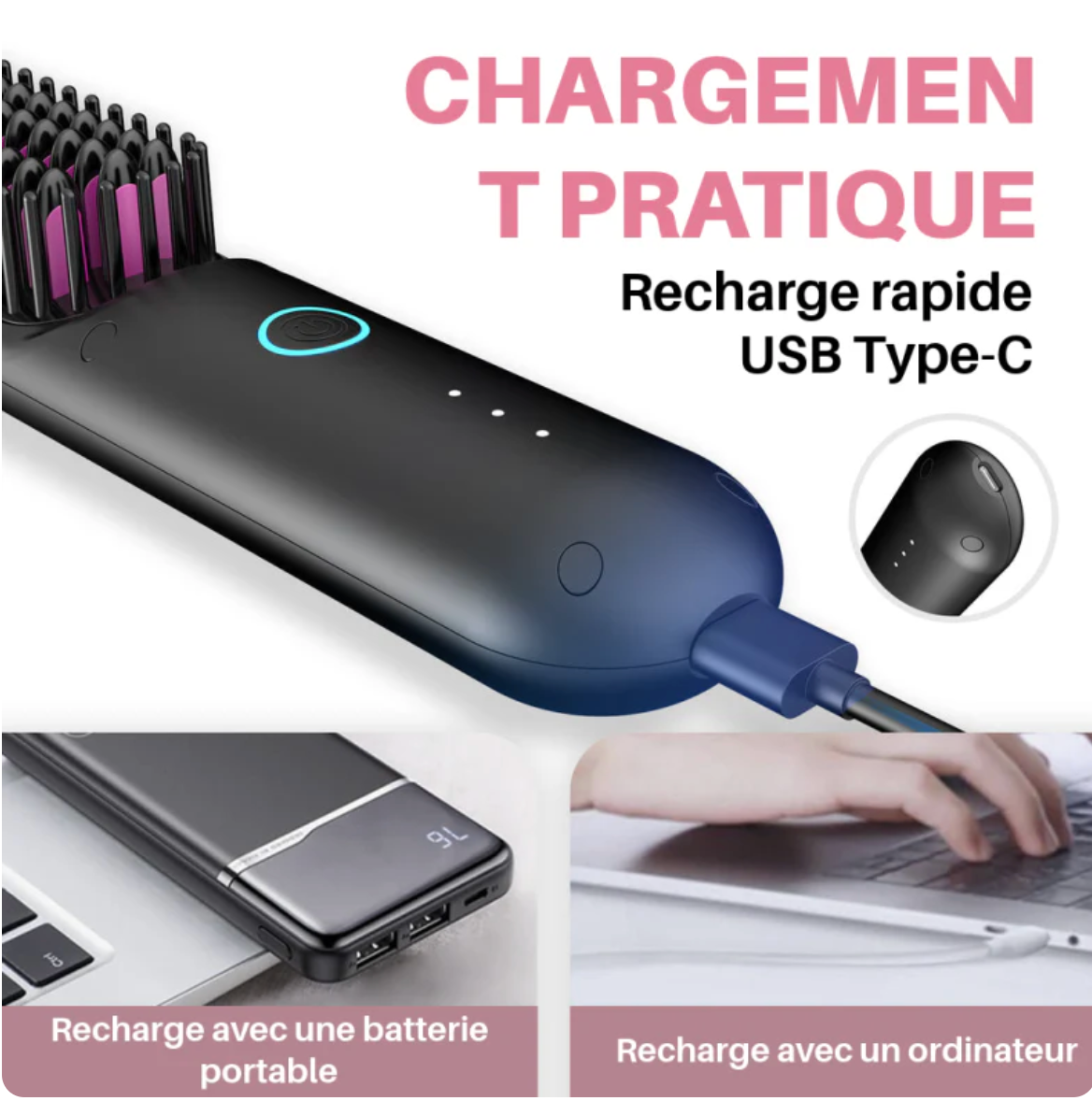 Brosse lissante portable - GoBrush PRO