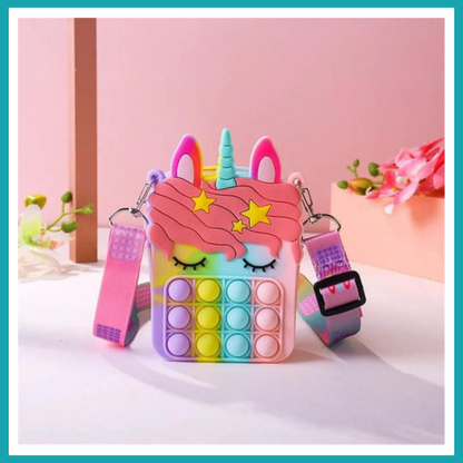 Sac Pop It Licorne - Sac bandoulière tendance pour fille