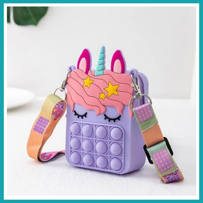 Sac Pop It Licorne - Sac bandoulière tendance pour fille