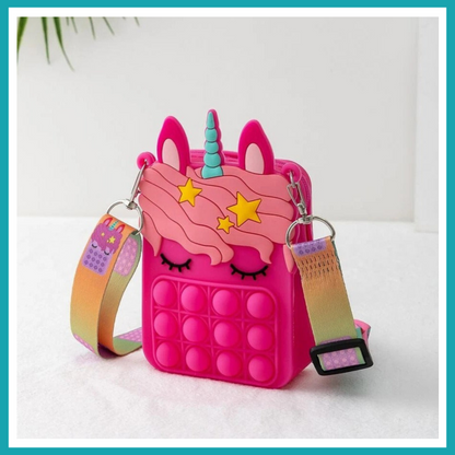 Sac Pop It Licorne - Sac bandoulière tendance pour fille