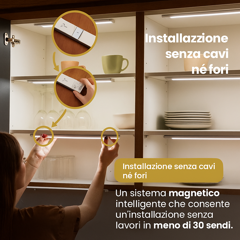 Luce Notturna Sensore Motion Ricaricabile™