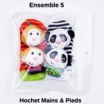 Beocut™ Set Complet Hochet Mains & Pieds – Éveil sensoriel pour bébé