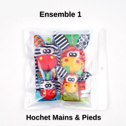 Beocut™ Set Complet Hochet Mains & Pieds – Éveil sensoriel pour bébé