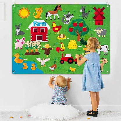 Tableau en Feutre de Ferme pour Enfants