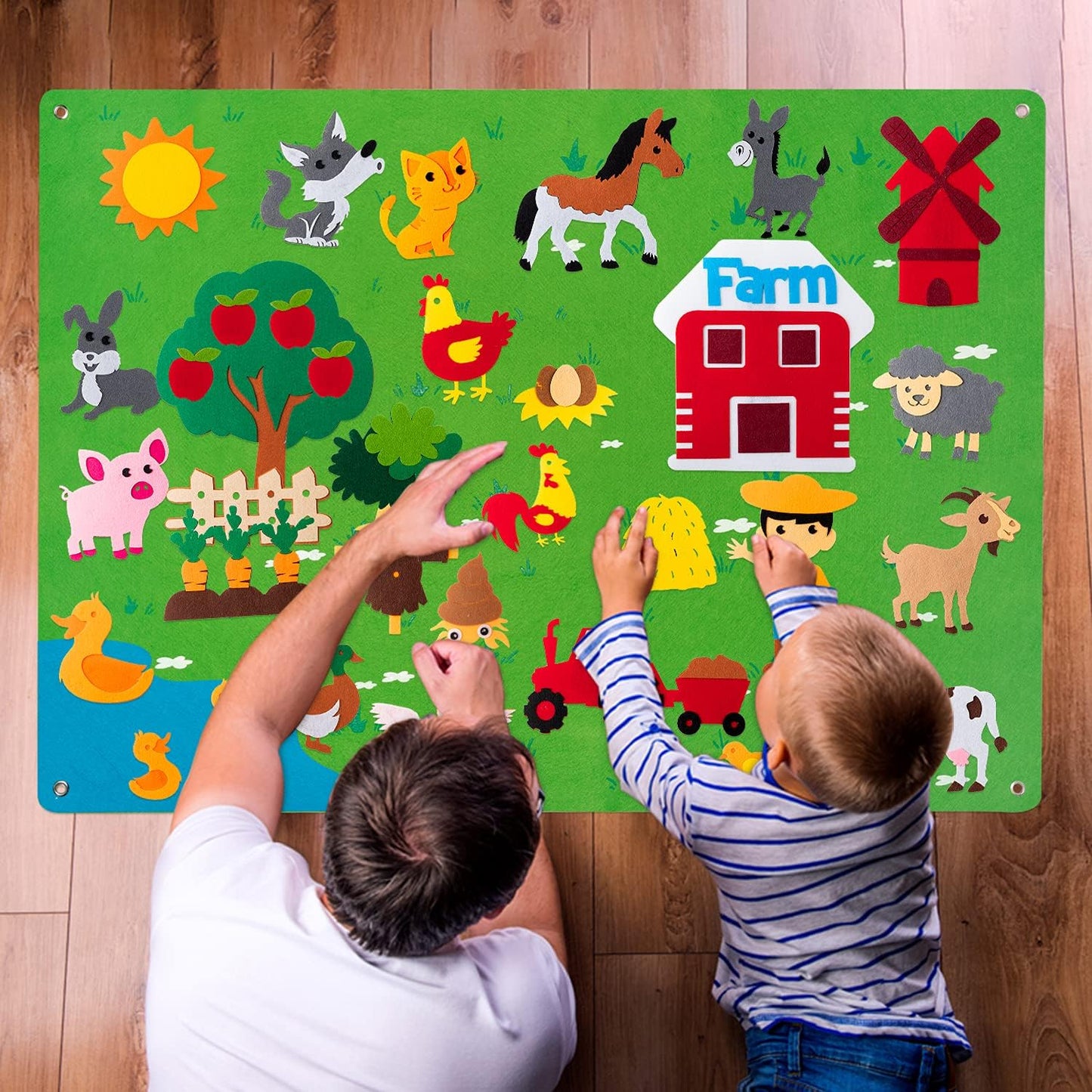 Tableau en Feutre de Ferme pour Enfants